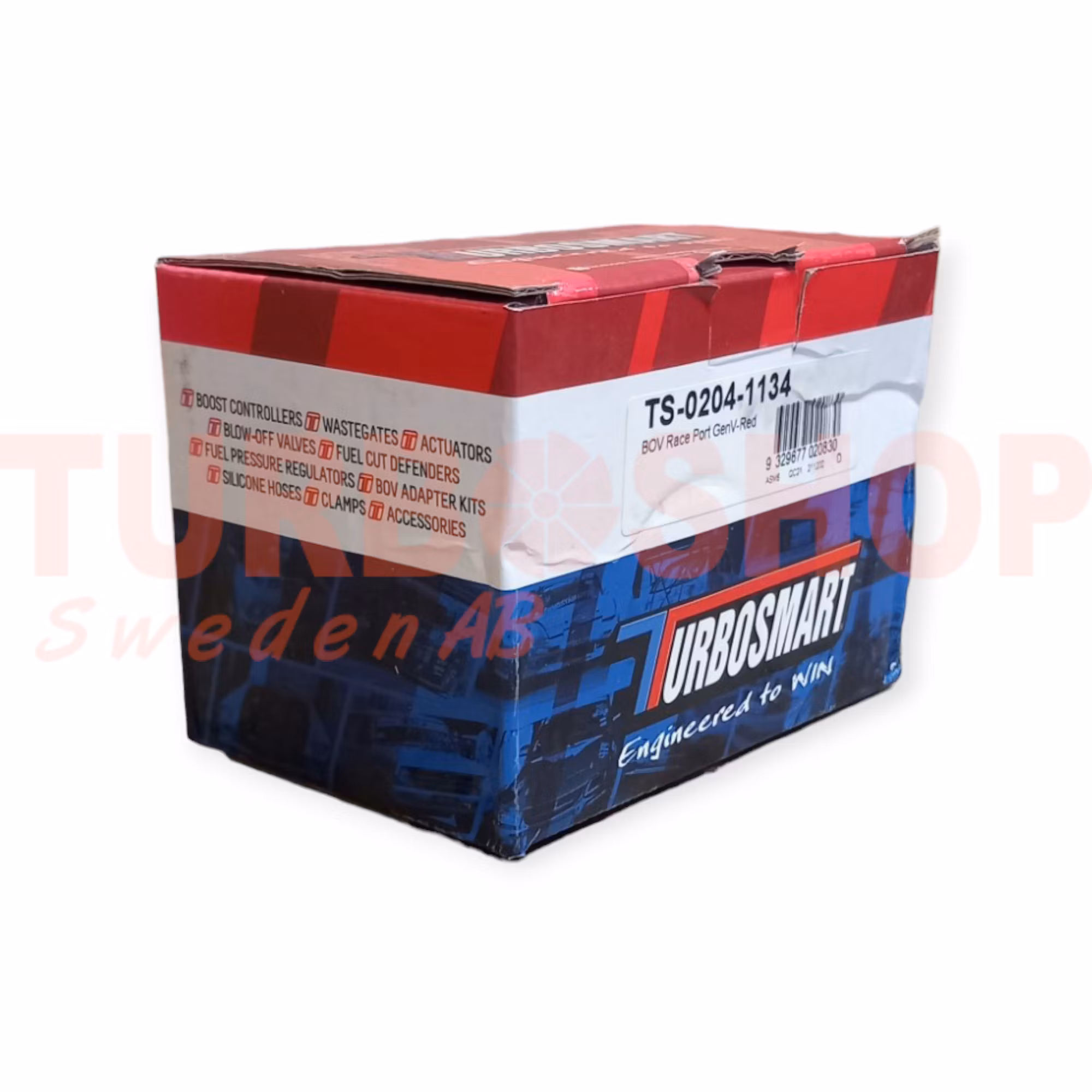 Turbosmart dumpventil Race Port Svart GEN-V - Röd