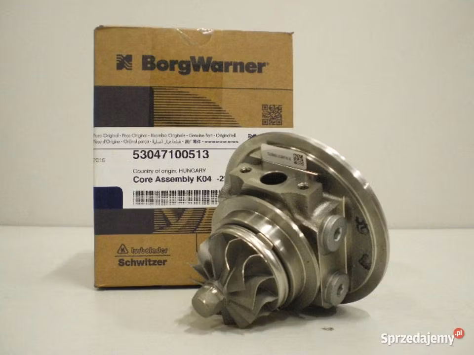 53047100513 - K04 BorgWarner fabriksny original CHRA / CORE / Centrumdel till 53039880033