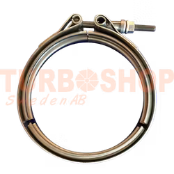 Avgasklämma till avgaskrök och turbo för Volvo Penta D4, D6 dieselmotorer