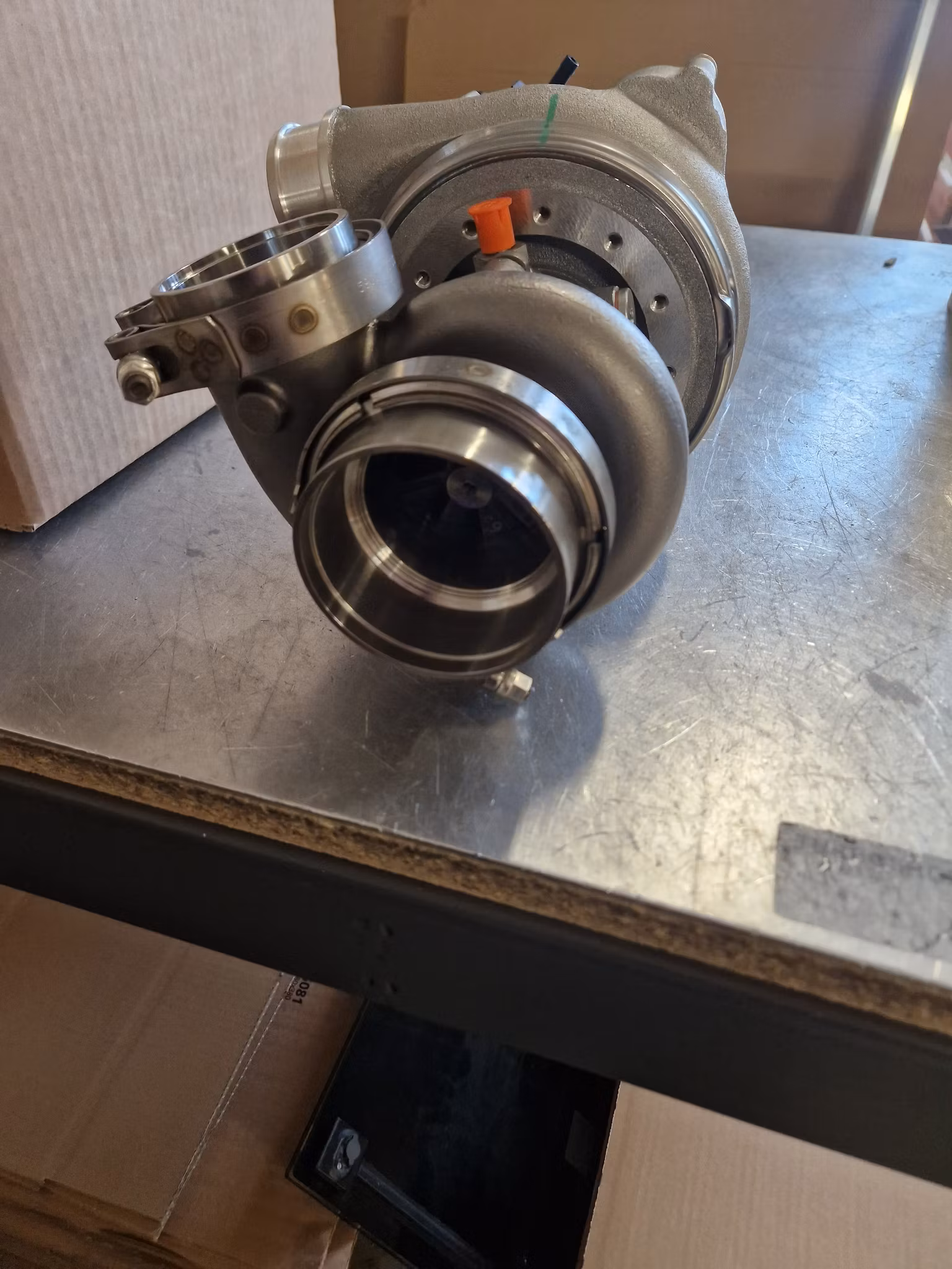 53279887194 Volvo Penta D6-435 turbo med rostfri hylsa - BorgWarner K27 Volvo penta OEM : 3809911 D6 435 hk. (Bytesturbo )