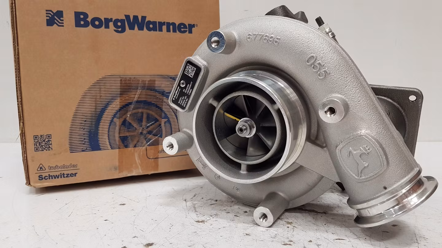 12809880023 - BorgWarner fabriksny originalturbo John deere : DZ103624 RE559580 RE553878 RE542384 RE543654