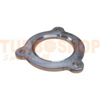 Downpipefläns TD04 Vinklat avgashus #7 Rostfri