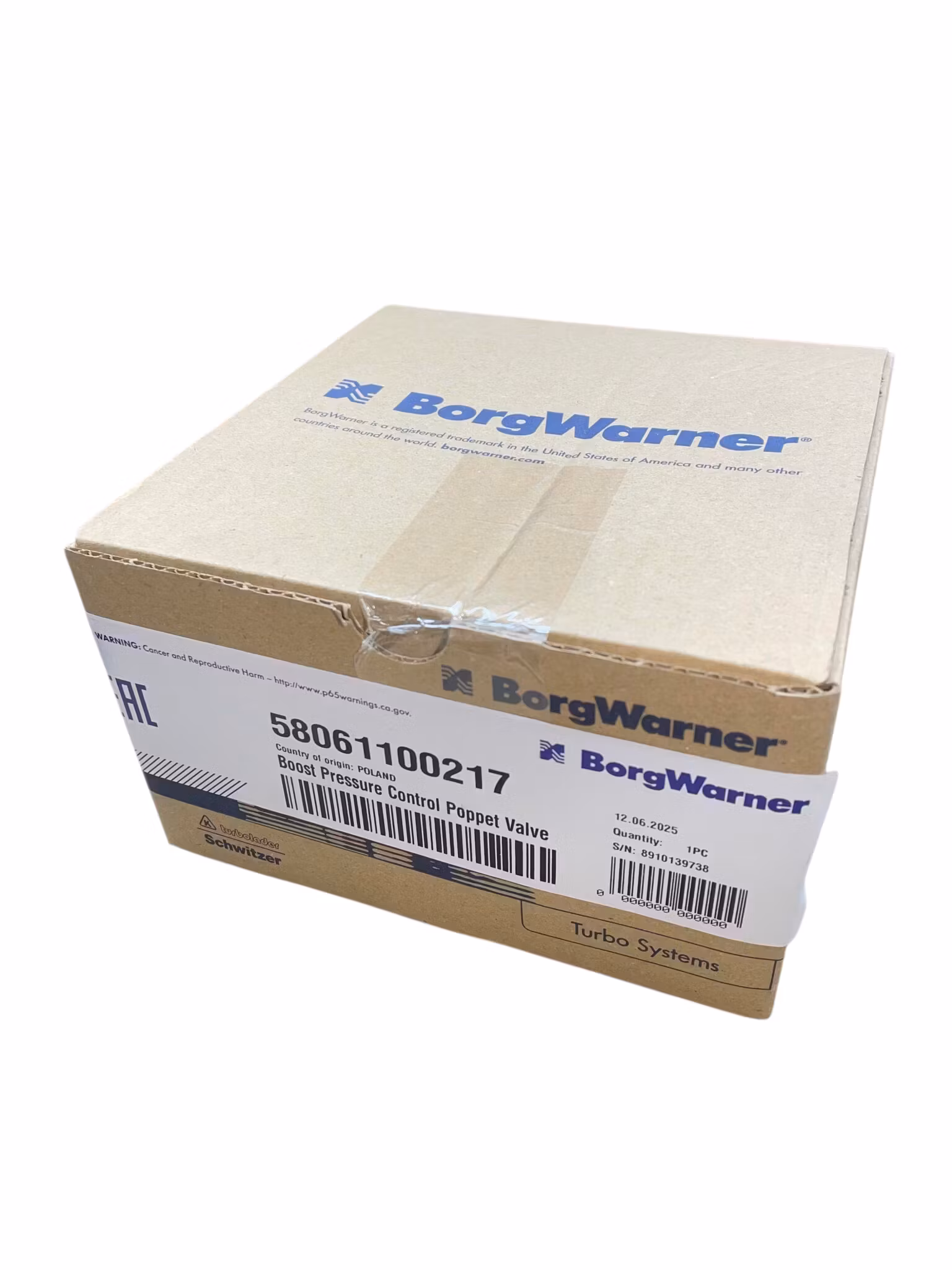 58061100217 - 3828598 - 53279706789 Wastegate ventil Volvo Penta TAMD63P-A nr 58061100217