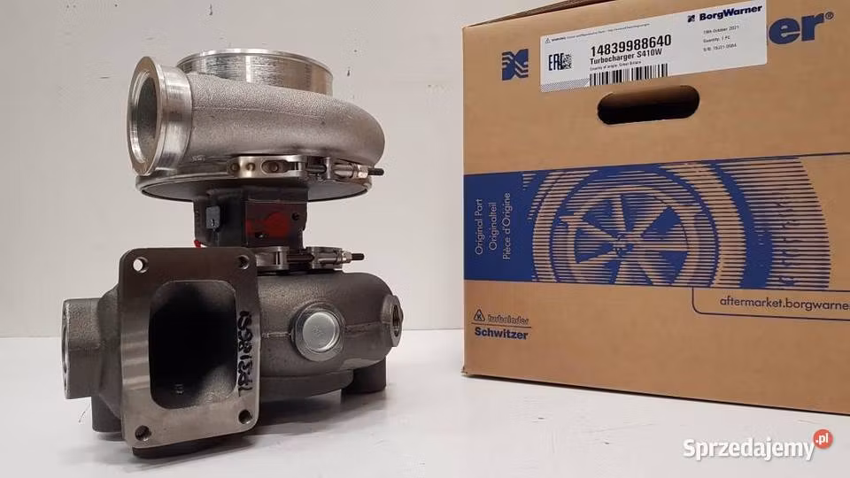 318640 BorgWarner fabriksny originalturbo S410W D12M OEM : 3802144 3826599 318640 3837158