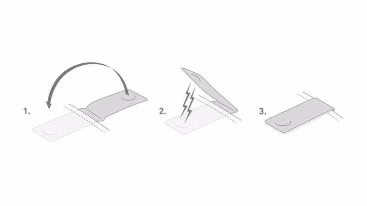 Magnetiska reflexer Turkos 2-Pack - Bookman