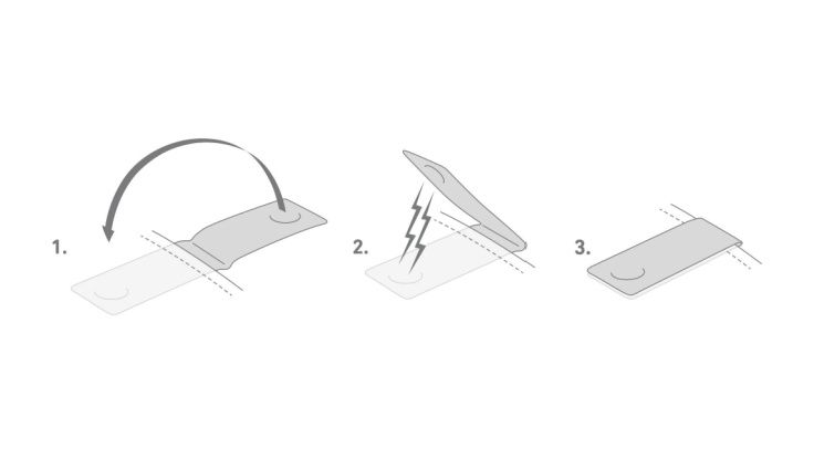 Magnetiska reflexer Vit 2-Pack - Bookman
