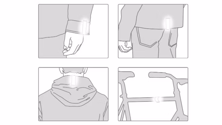 Bookman 2-pack grön reflex Clip-on magnet