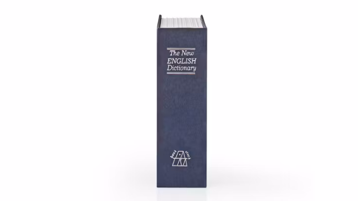 Kassaskåp / gömställe bok lexikon, medium