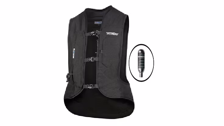 HELITE Airbag Turtle 2 svart, MC väst