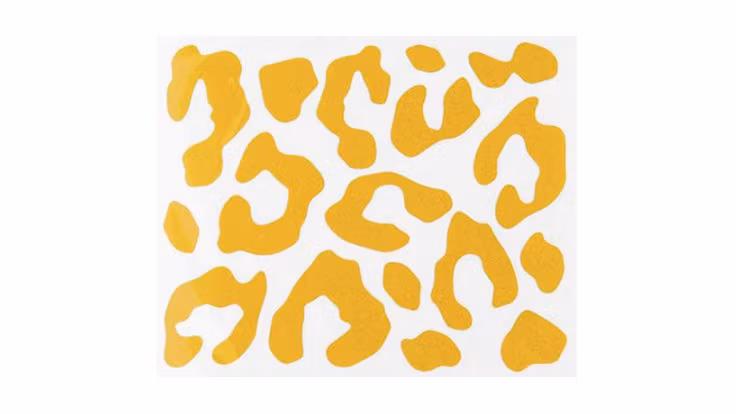Bookman 17-pack reflexdekaler med leopardmönster