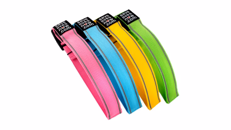 2-pack blinkande LED band - Flera olika färger