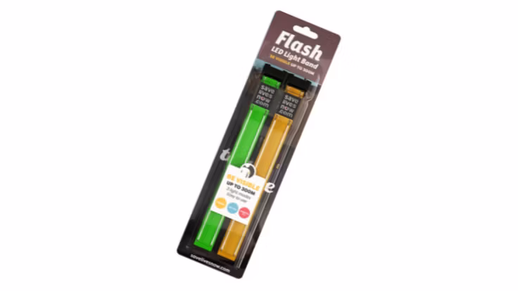 2-pack blinkande LED band - Flera olika färger