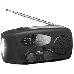 Nödradio med solceller & powerbank