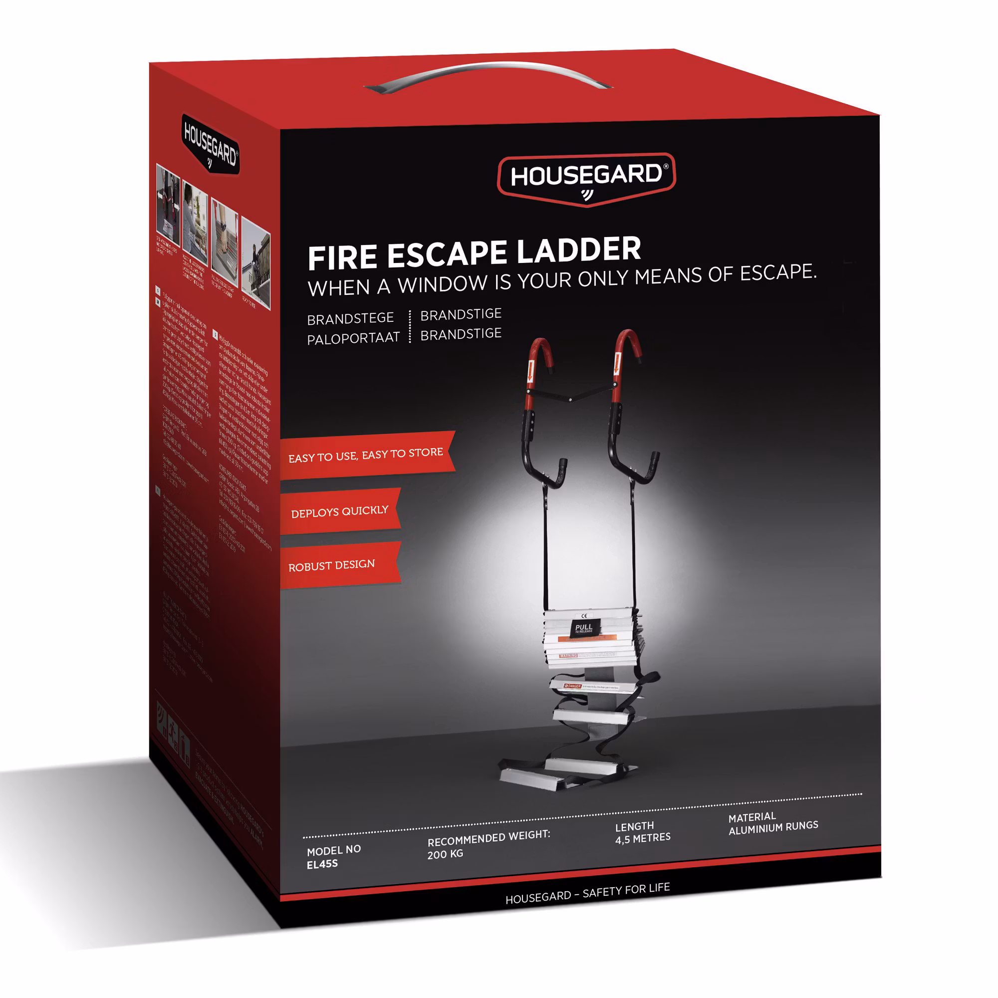 Brandstege 4,5 m EL45S - HOUSEGARD