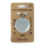 Mjuk rund hängande reflex - Silver