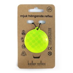 Mjuk rund hängande reflex - Gul