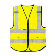 Reflexväst HI-VIS 3M med dragkedja och fickor