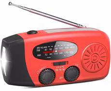 Nödradio med solceller & powerbank