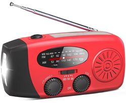 Nödradio med solceller & powerbank