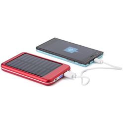 Powerbank/Solcellsladdare i aluminium 4000 mAh - Finns i flera färger