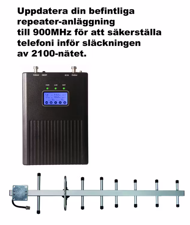 Paket för Telenor/TELE2, +30dBm uppdatering till 900Mhz