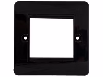 HDconnect Ram för 2 moduler VIT rundad kant