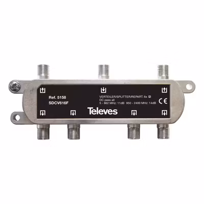 Televés 5159 Splitter 1:8 DC-pass båda hållen