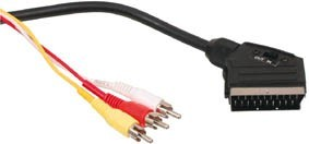 Scart-3 RCA omkopplare 1,5 meter