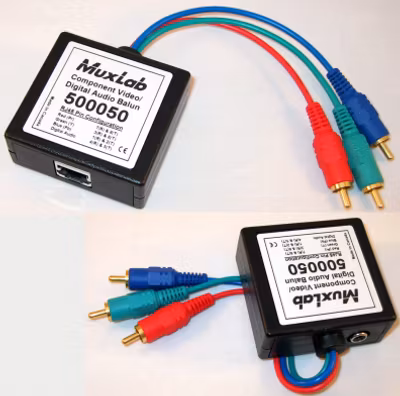 Muxlab Komponent-video Balun med digitalt ljud