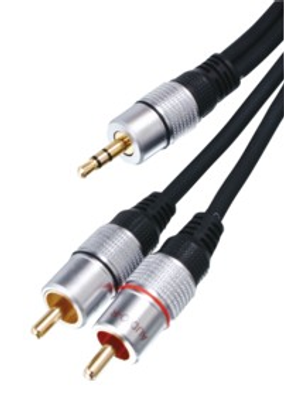 High grade PRO 3,5mm till RCA 5m