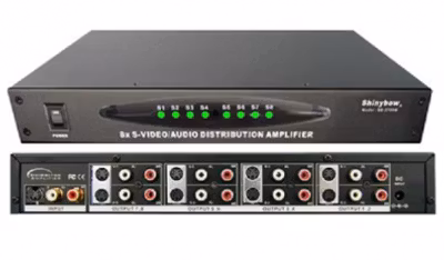 Shinybow SB-3709M A/V S-VHS splitter 1 in 8 ut