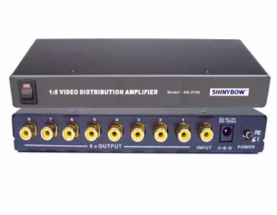 Shinybow SB-3706 Komposit splitter 1 in 8 ut