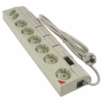 HQ MASTER / SLAVE-GRENUTTAG VIT 8-VÄGS