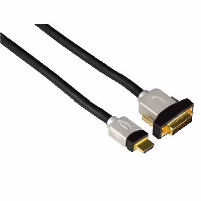 Hama HDMI-DVI-D guld 2m 79060
