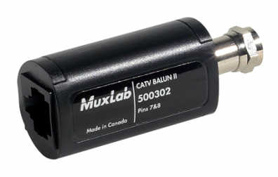 500302 CATV Balun, antenn i Cat5 kabel