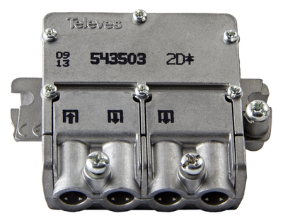 Televés 5435 F-smart PRO splitter 1:2 DC-PASS mini
