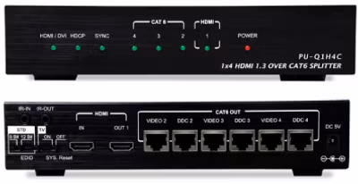 CYP/// HDMI till Cat 5/6 splitter 1:4