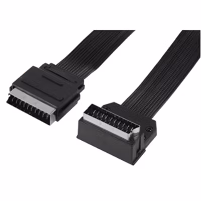 Digitaltvexperten Vinklad Scart-Scart 270º 1m