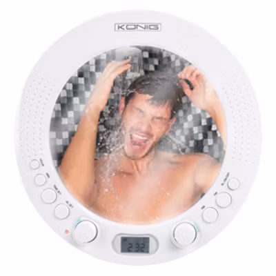 König Duschradio med spegel