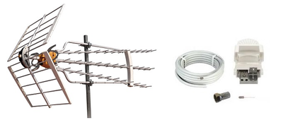 Televés Antennpaket Värmland Turbo + 20m Kabel