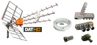 Televés Antennpaket Norrland Large + 20m kabel LTE