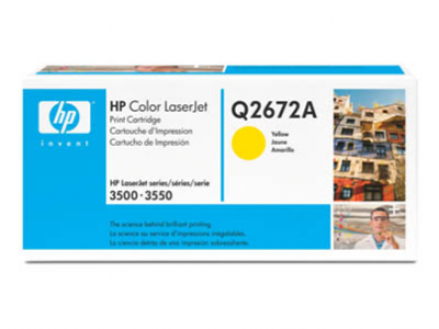 Hp Lasertoner Q2672A Gul
