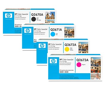 Lasertoner Valuepack Q2670A plus färger