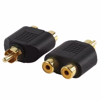 RCA hane - 2 st RCA hona gold