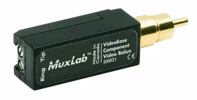 Muxlab Balun för en Komponent del-signal (Y,Pb eller Pr)
