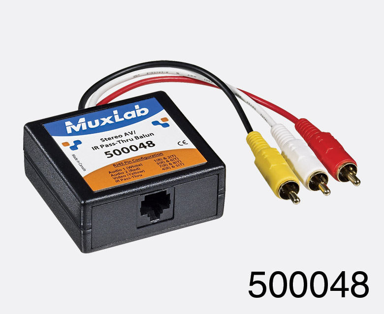 Stereo AV balun med IR Hane