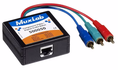 Muxlab Komponent-video Balun med digitalt ljud, hona