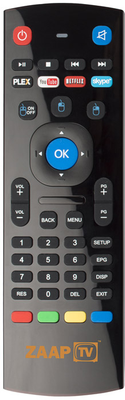 ZAAPTV Fjärrkontroll A21 med tangentbord till HD509