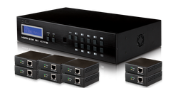 8:8 HDMI till HDBaseT Lite Matris + 8 mott., 4K2K, HDCP 2.2