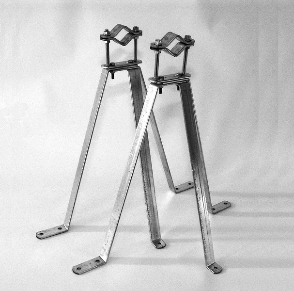 Justerbart väggfäste VF-500P för kraftiga rör 75mm